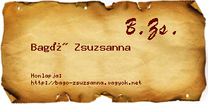 Bagó Zsuzsanna névjegykártya