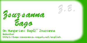 zsuzsanna bago business card